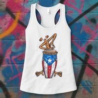 Funny Boricua Puerto Rican Coqui Taino Flag Women's Tank Top thumb 3