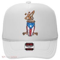 Funny Boricua Puerto Rican Coqui Taino Flag Hat thumb 0