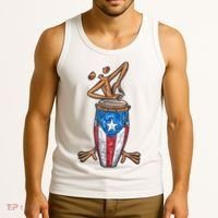 Funny Boricua Puerto Rican Coqui Taino Flag Tank Top thumb 3