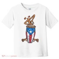 Funny Boricua Puerto Rican Coqui Taino Flag Toddler T-Shirt thumb 0
