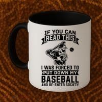 Funny Baseball Player Funny Gift Baseballer Meaningful Gift Coffee Mug thumb 2
