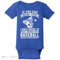 Funny Baseball Player Funny Gift Baseballer Meaningful Gift Baby Bodysuit thumb 0