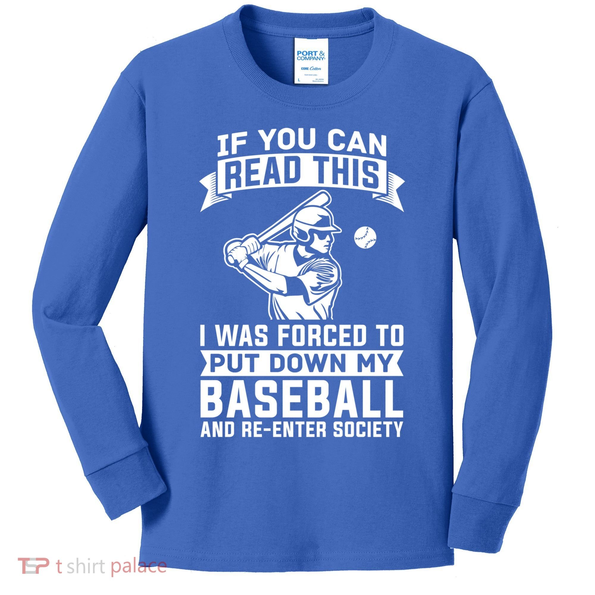 Funny Baseball Player Funny Gift Baseballer Meaningful Gift Kids Long Sleeve Shirt