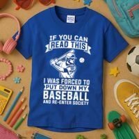 Funny Baseball Player Funny Gift Baseballer Meaningful Gift Kids T-Shirt thumb 3
