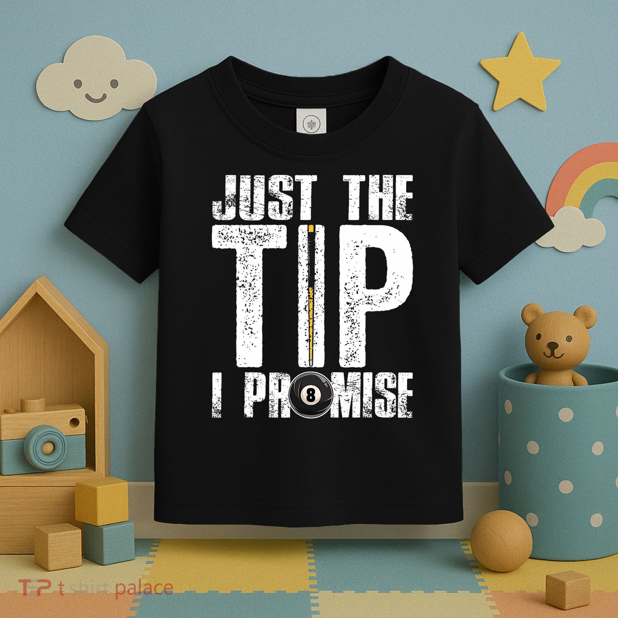 Funny Billiards Pool Cue Billiard Players Gift Toddler T-Shirt