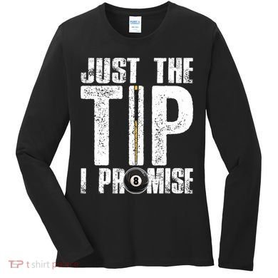 Funny Billiards Pool Cue Billiard Players Gift Women's Long Sleeve Shirt