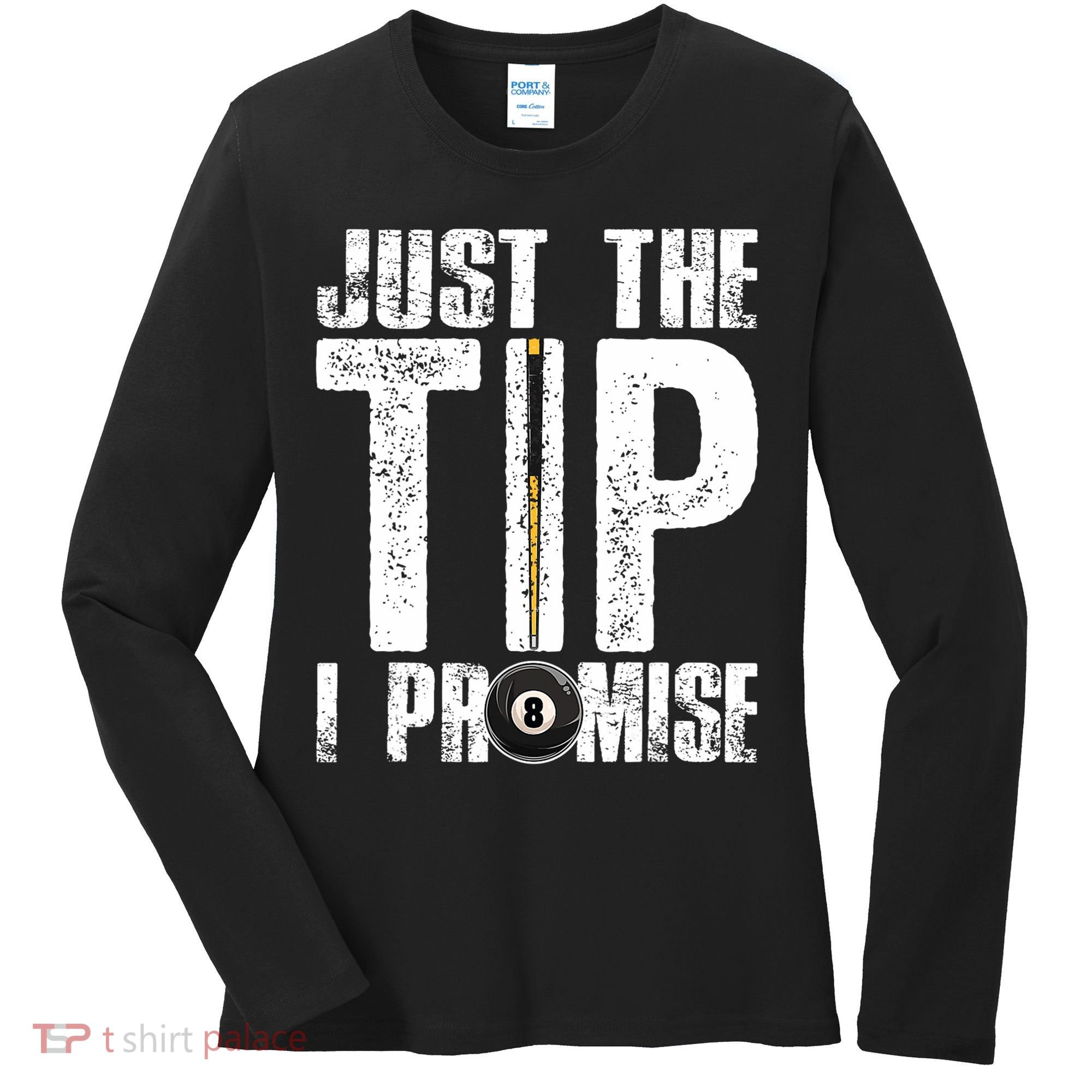 Funny Billiards Pool Cue Billiard Players Gift Women's Long Sleeve Shirt