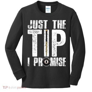 Funny Billiards Pool Cue Billiard Players Gift Kids Long Sleeve Shirt
