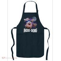 Famous Baby Pygmy Hippo Moo Deng Funny For Animal Lover Apron thumb 0