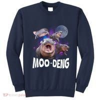 Famous Baby Pygmy Hippo Moo Deng Funny For Animal Lover Sweatshirt thumb 0