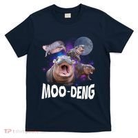 Famous Baby Pygmy Hippo Moo Deng Funny For Animal Lover T-Shirt thumb 0