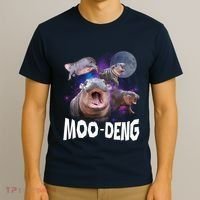 Famous Baby Pygmy Hippo Moo Deng Funny For Animal Lover T-Shirt thumb 3