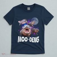 Famous Baby Pygmy Hippo Moo Deng Funny For Animal Lover T-Shirt thumb 5