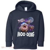 Famous Baby Pygmy Hippo Moo Deng Funny For Animal Lover Toddler Hoodie thumb 0