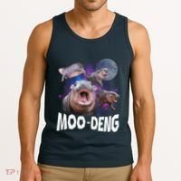 Famous Baby Pygmy Hippo Moo Deng Funny For Animal Lover Tank Top thumb 3