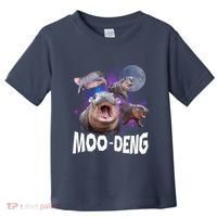 Famous Baby Pygmy Hippo Moo Deng Funny For Animal Lover Toddler T-Shirt thumb 0