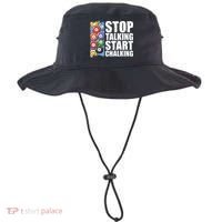Funny Billiard Pool Cue Player Gift Stop Talking Start Chalking Cool Gift Bucket Hat thumb 0