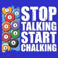 Funny Billiard Pool Cue Player Gift Stop Talking Start Chalking Cool Gift Kids Sweatshirt thumb 2