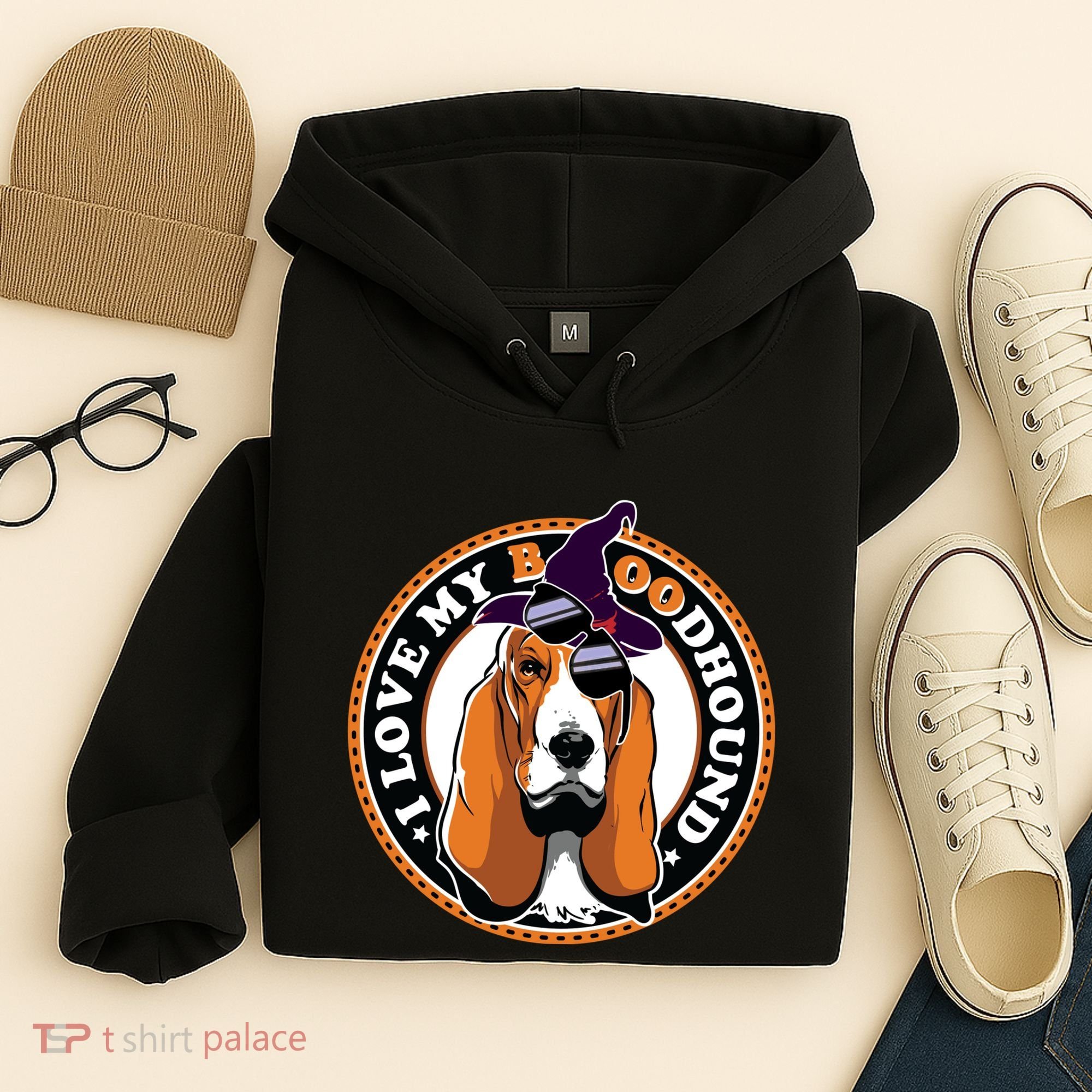 Funny Boo Puns Bloodhound Dog Lover Hoodie