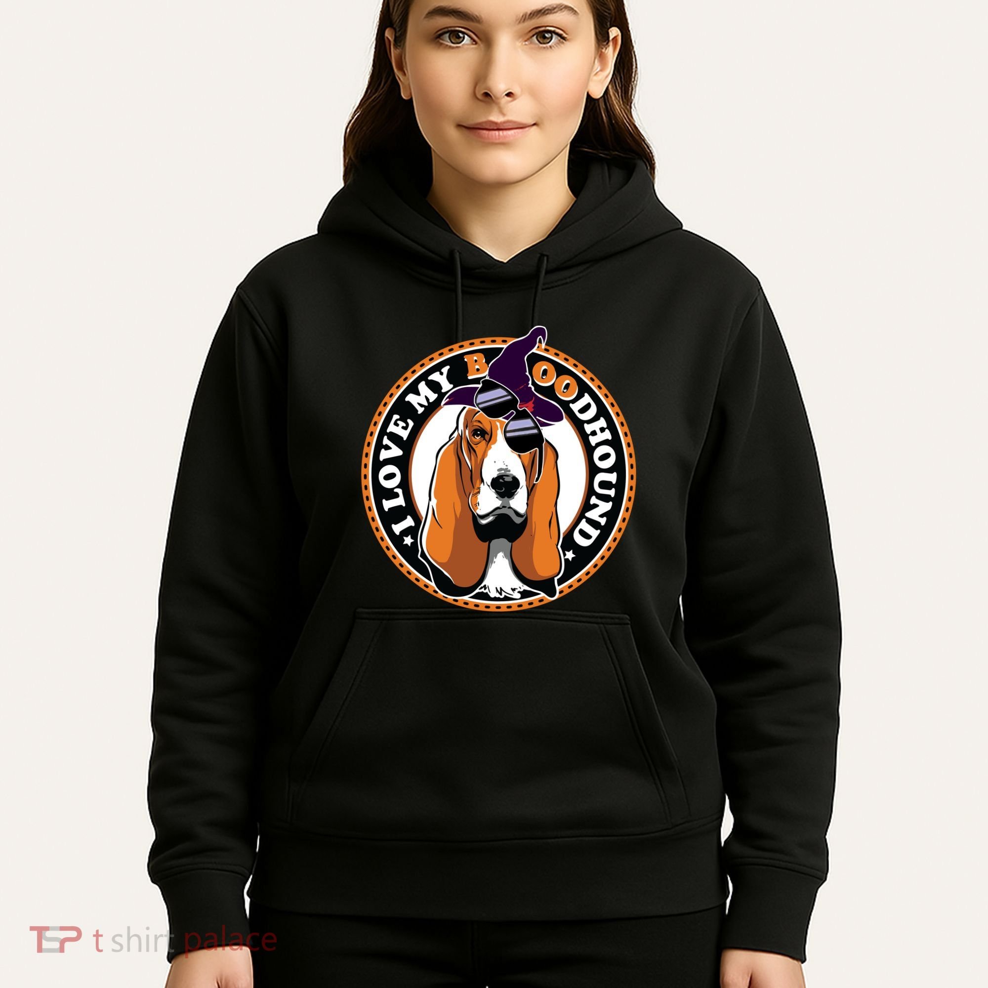 Funny Boo Puns Bloodhound Dog Lover Hoodie