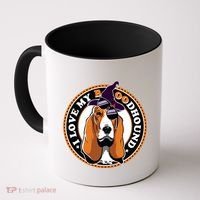 Funny Boo Puns Bloodhound Dog Lover Coffee Mug thumb 0