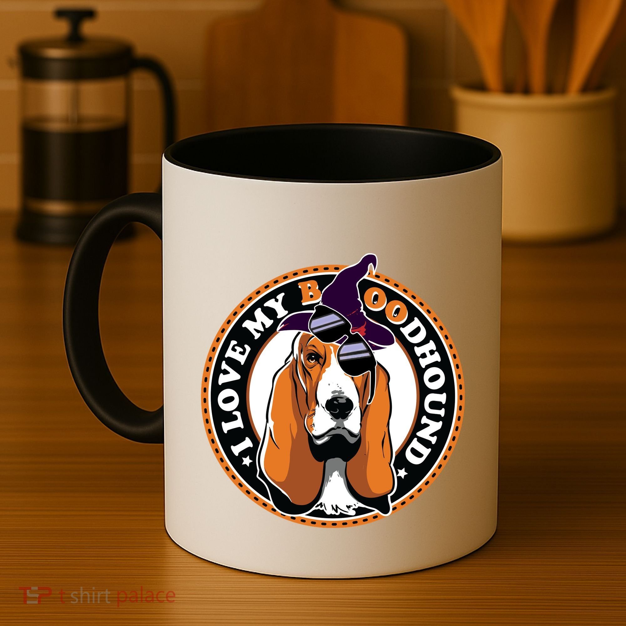 Funny Boo Puns Bloodhound Dog Lover Coffee Mug