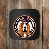 Funny Boo Puns Bloodhound Dog Lover Coaster thumb 0