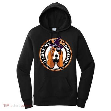 Funny Boo Puns Bloodhound Dog Lover Women's Hoodie
