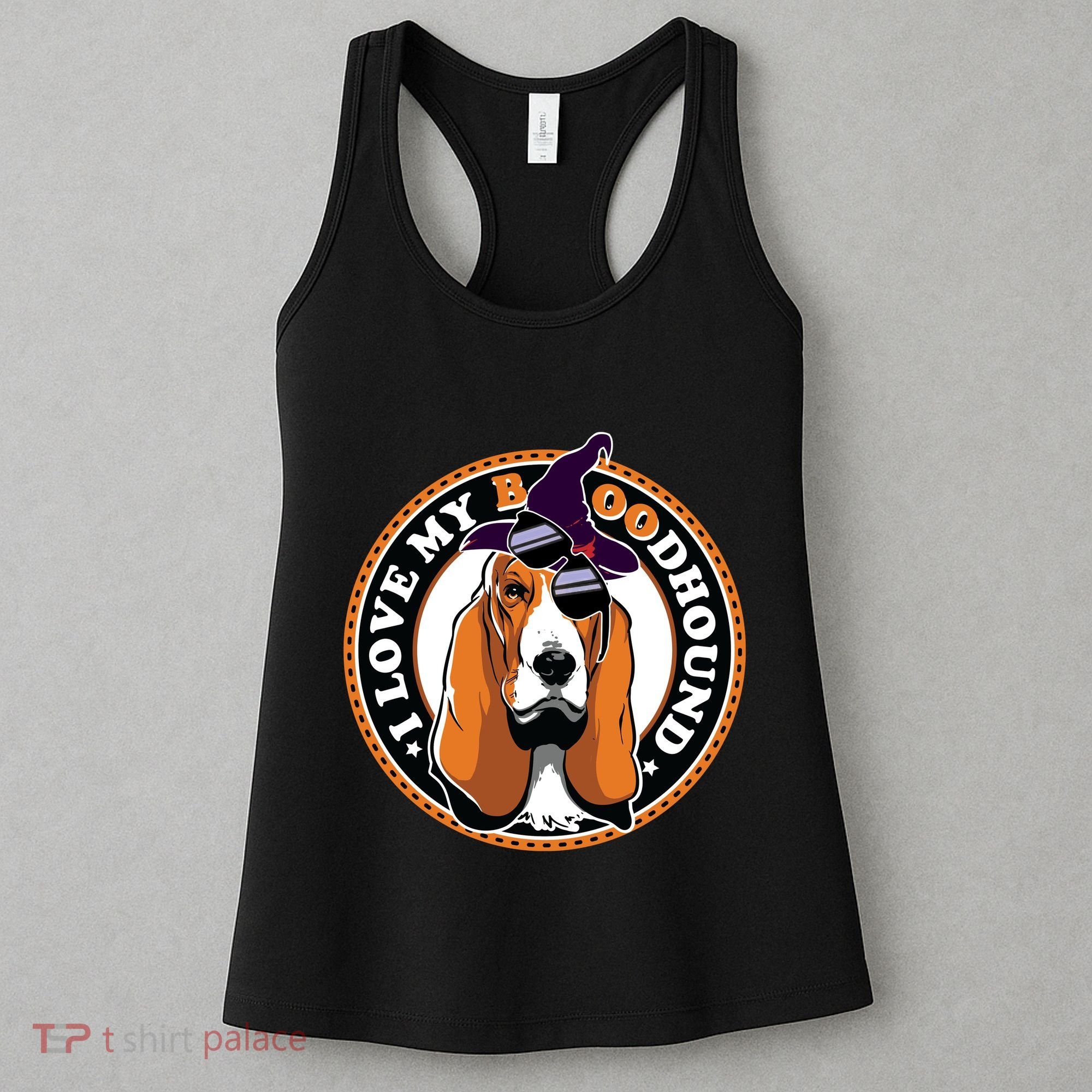 Funny Boo Puns Bloodhound Dog Lover Women's Tank Top