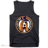 Funny Boo Puns Bloodhound Dog Lover Tank Top thumb 0