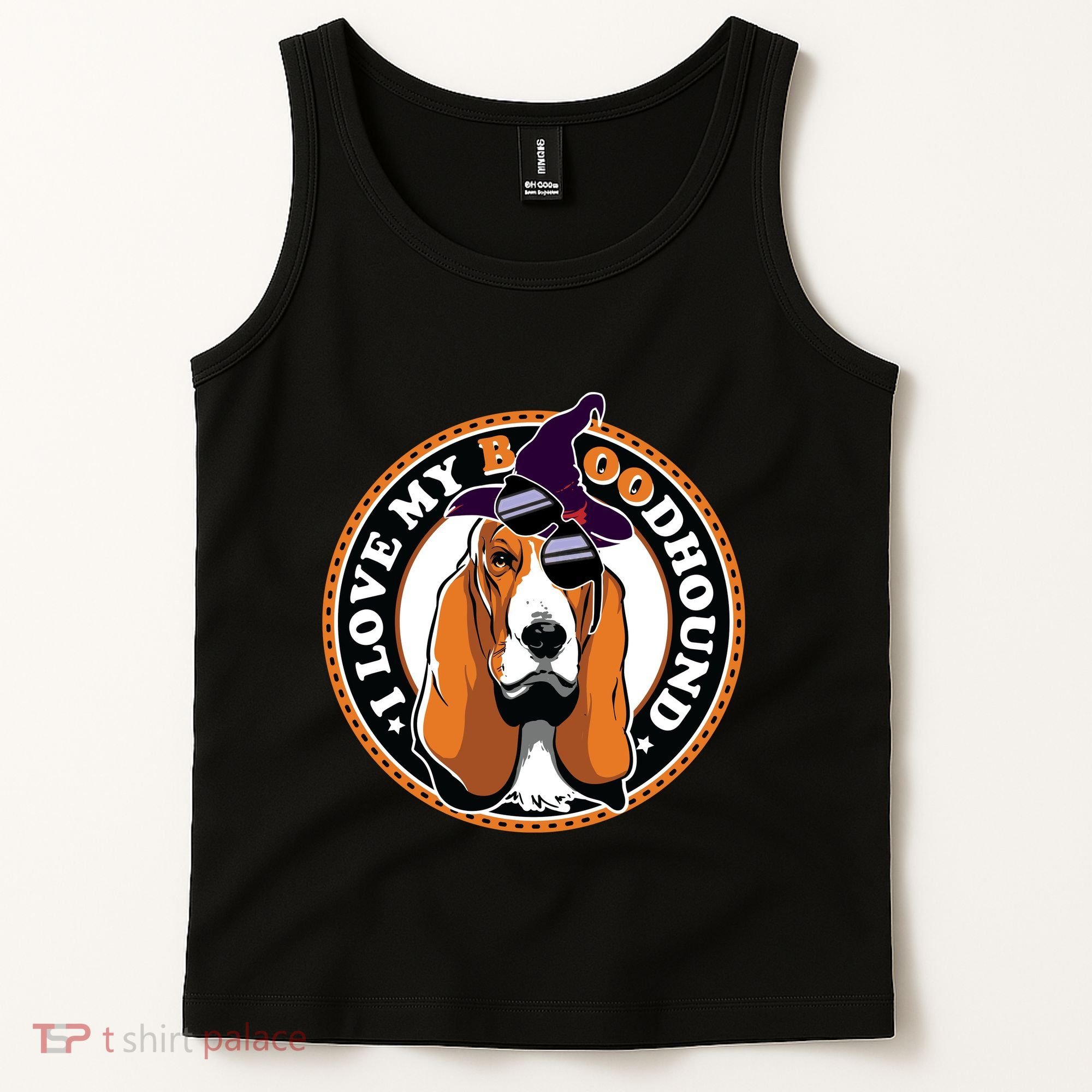 Funny Boo Puns Bloodhound Dog Lover Tank Top