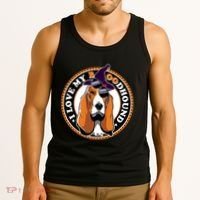 Funny Boo Puns Bloodhound Dog Lover Tank Top thumb 3