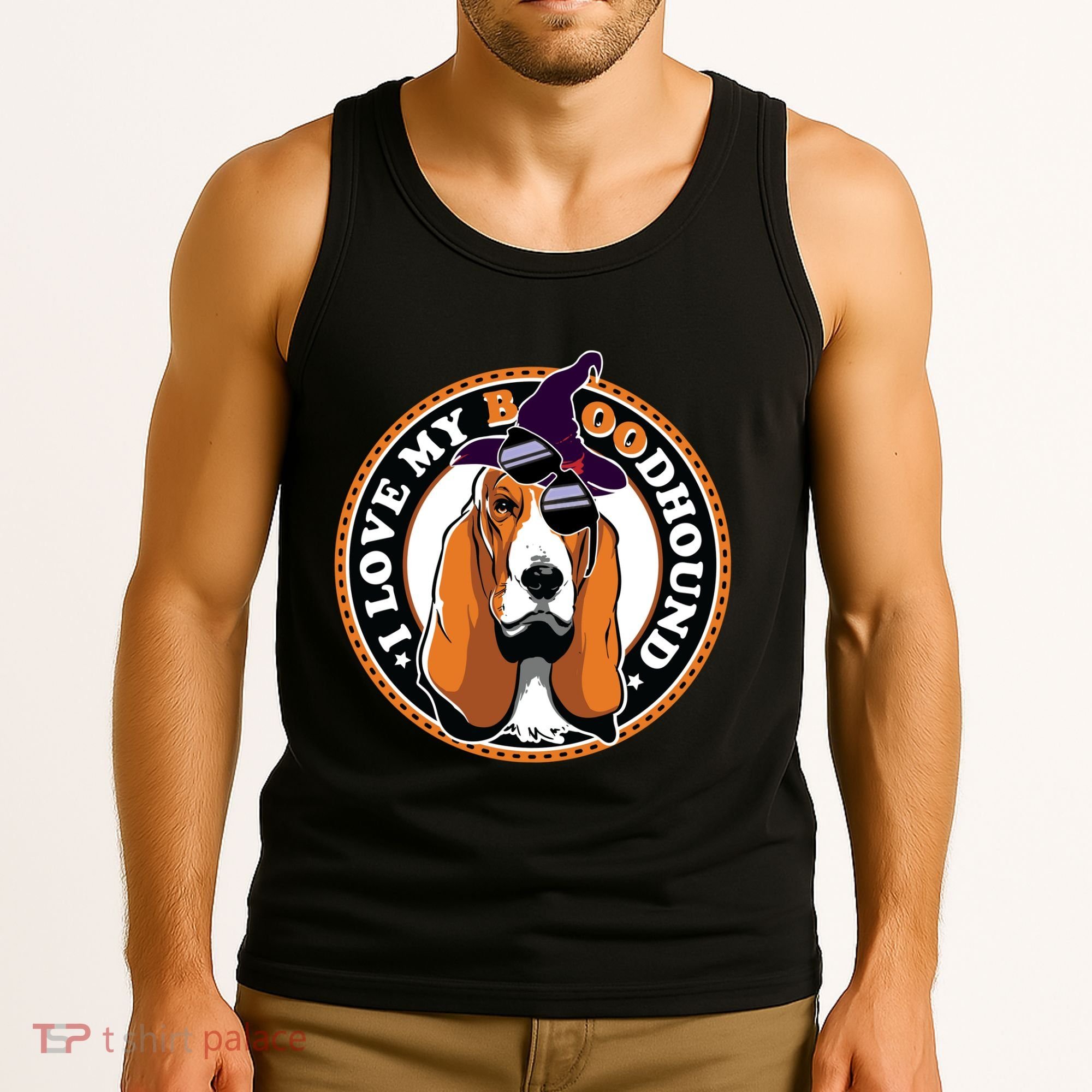 Funny Boo Puns Bloodhound Dog Lover Tank Top