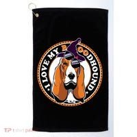 Funny Boo Puns Bloodhound Dog Lover Golf Towel thumb 0