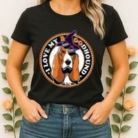 Funny Boo Puns Bloodhound Dog Lover Women's T-Shirt thumb 2
