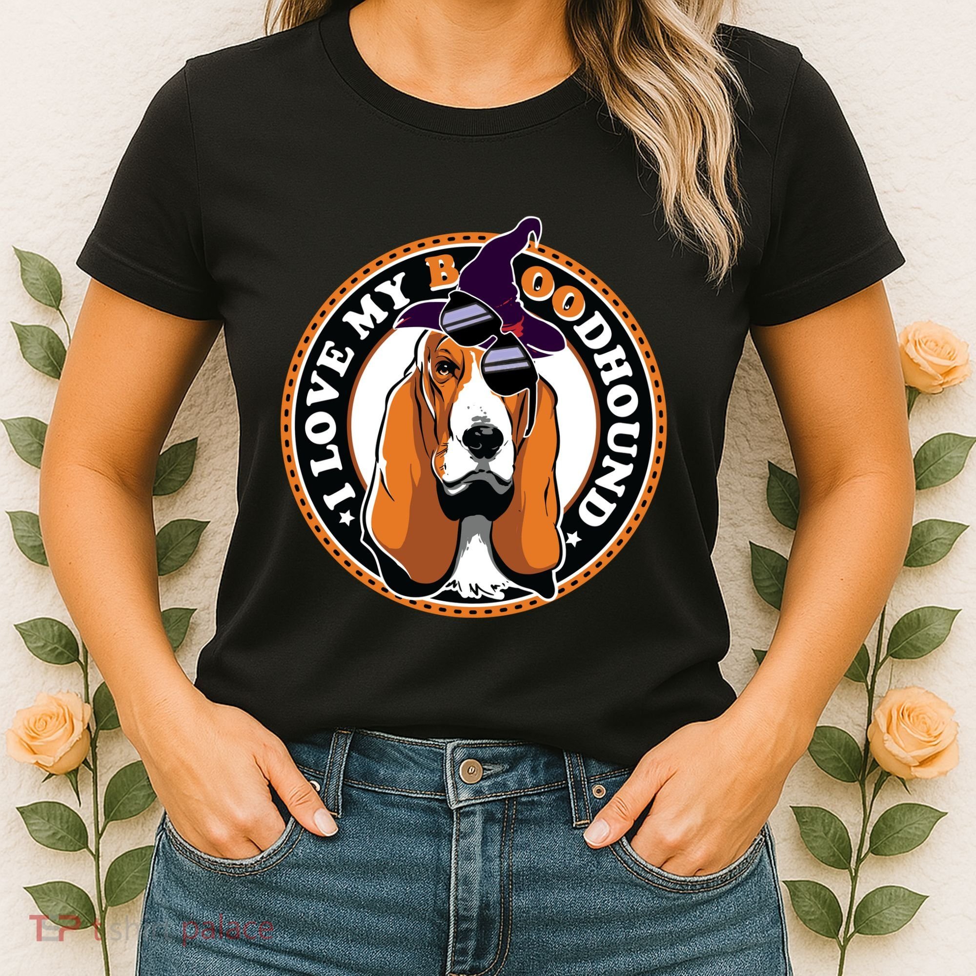 Funny Boo Puns Bloodhound Dog Lover Women's T-Shirt