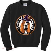 Funny Boo Puns Bloodhound Dog Lover Kids Sweatshirt thumb 0