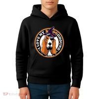 Funny Boo Puns Bloodhound Dog Lover Kids Hoodie thumb 4