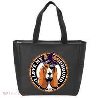Funny Boo Puns Bloodhound Dog Lover Tote Bag thumb 0