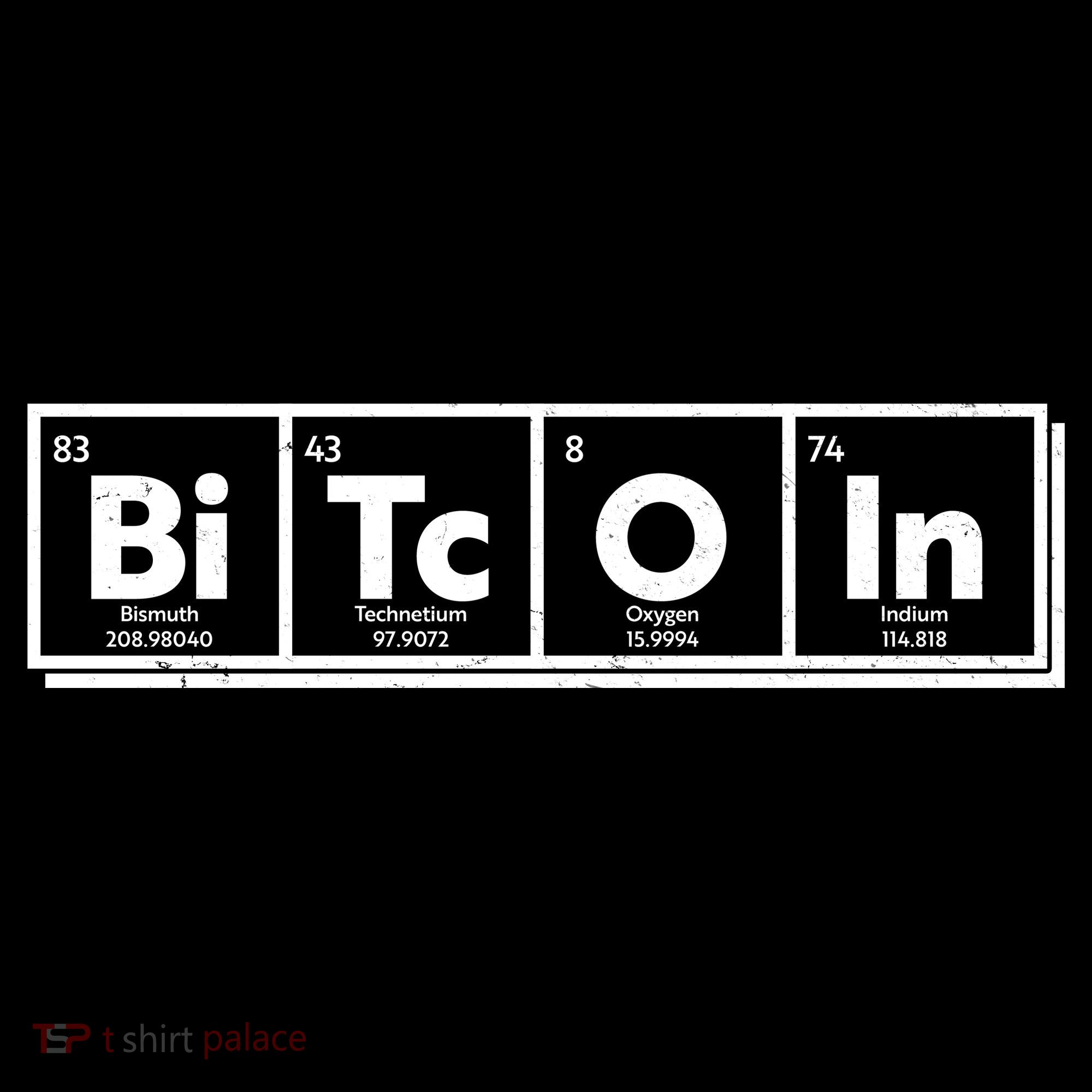 Funny Bitcoin Periodic Table Of Elements Coaster