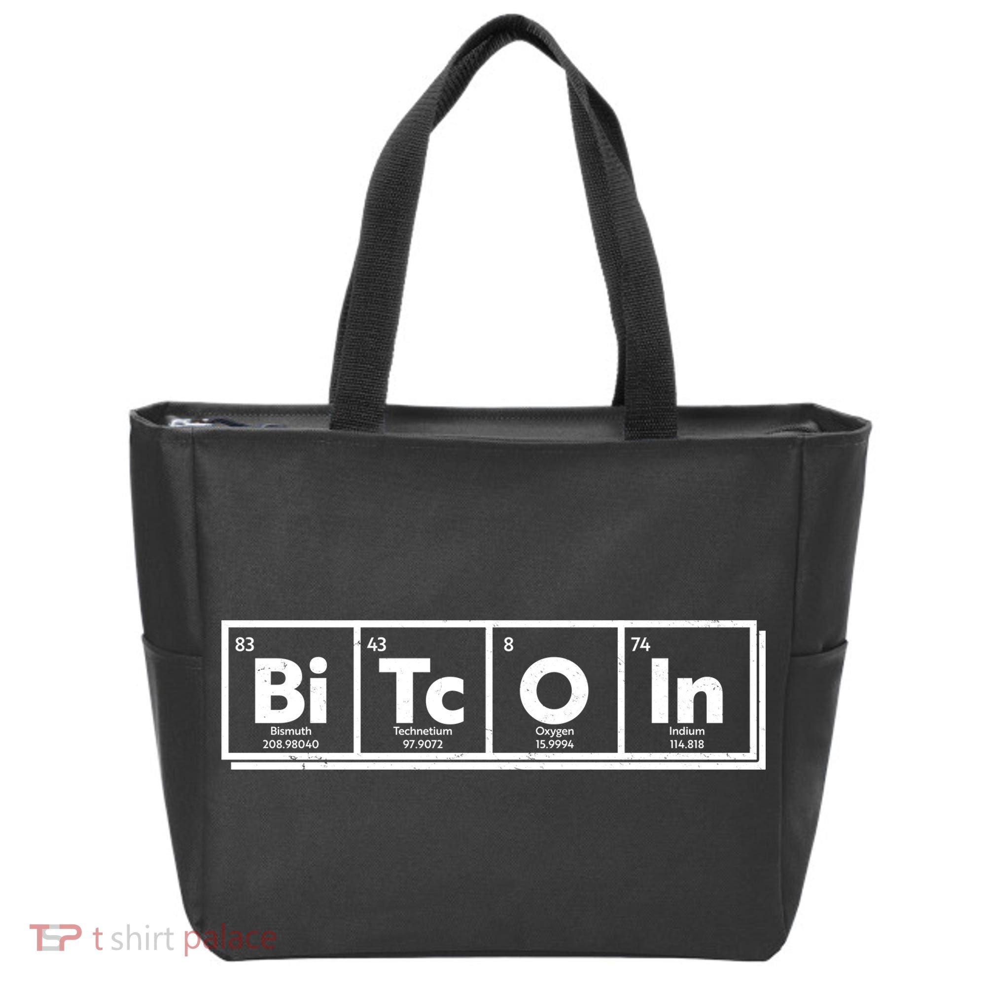 Funny Bitcoin Periodic Table Of Elements Tote Bag