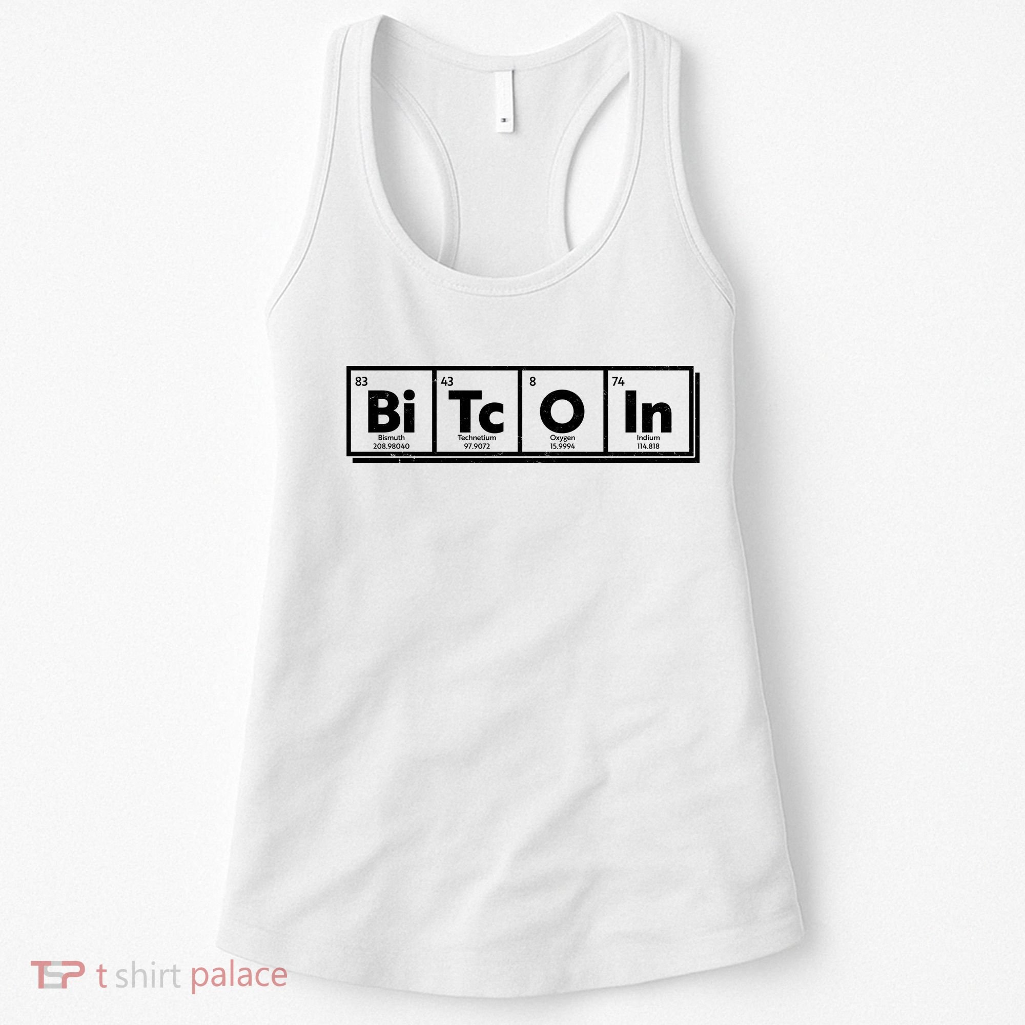 Funny Bitcoin Periodic Table Of Elements Women's Tank Top