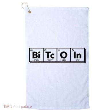 Funny Bitcoin Periodic Table Of Elements Golf Towel