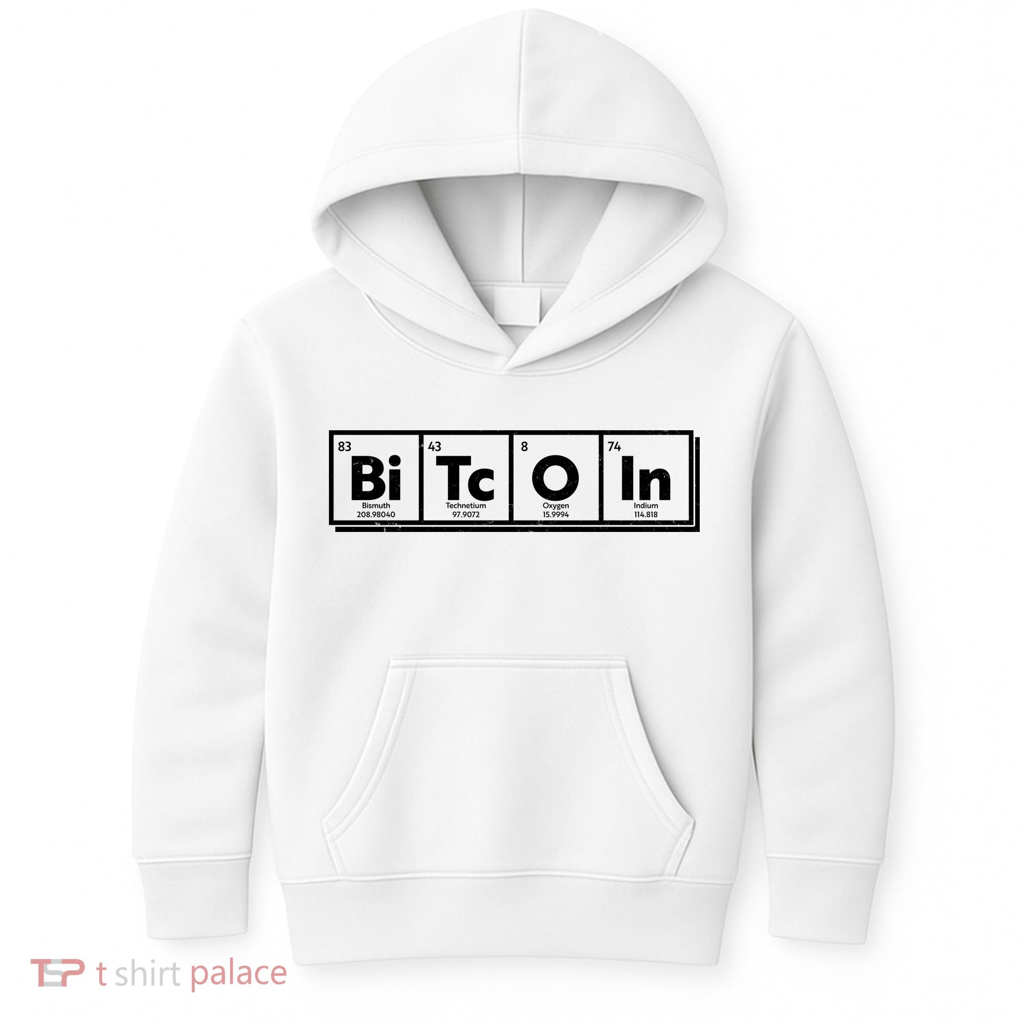 Funny Bitcoin Periodic Table Of Elements Kids Hoodie
