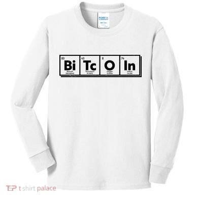 Funny Bitcoin Periodic Table Of Elements Kids Long Sleeve Shirt