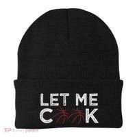 Funny Basketball Player Let Me Cook Basketball Beanie thumb 0