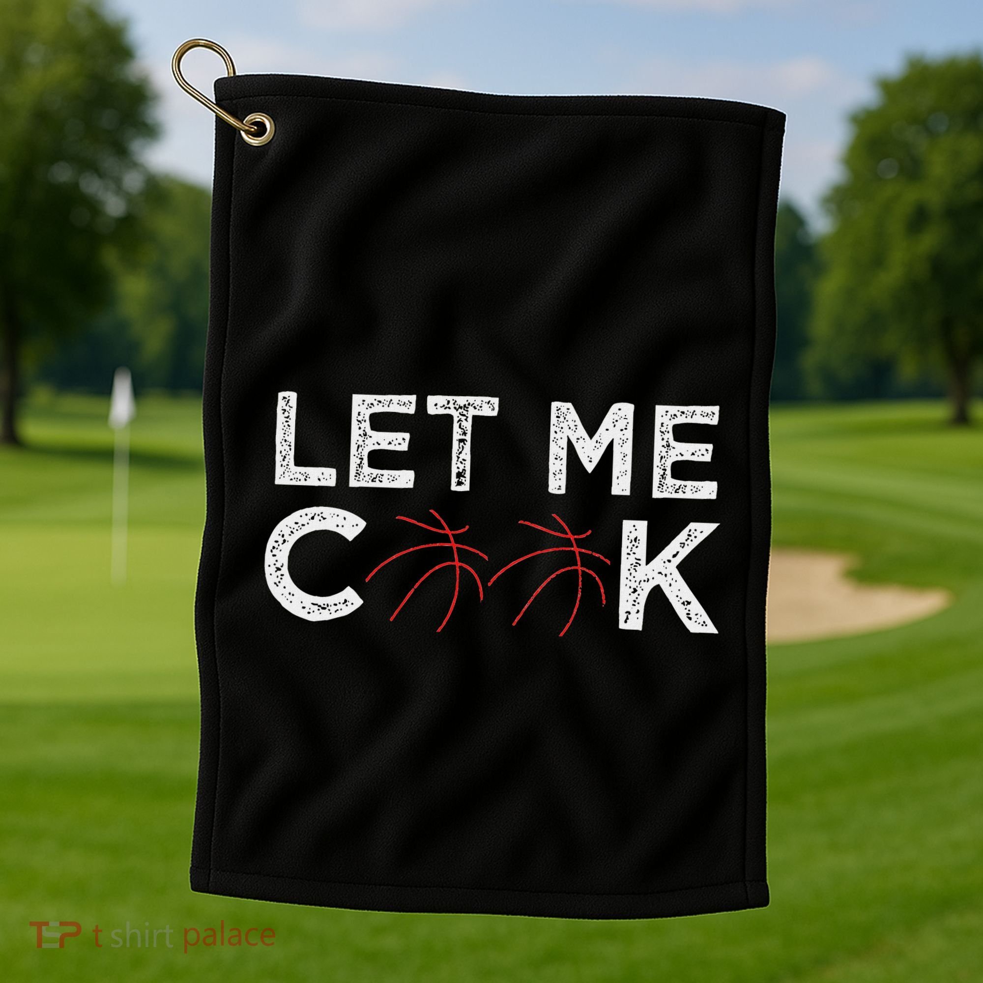 Funny Basketball Player Let Me Cook Basketball Golf Towel