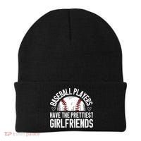 funny Baseball players have the prettiest girlfriends Beanie thumb 0