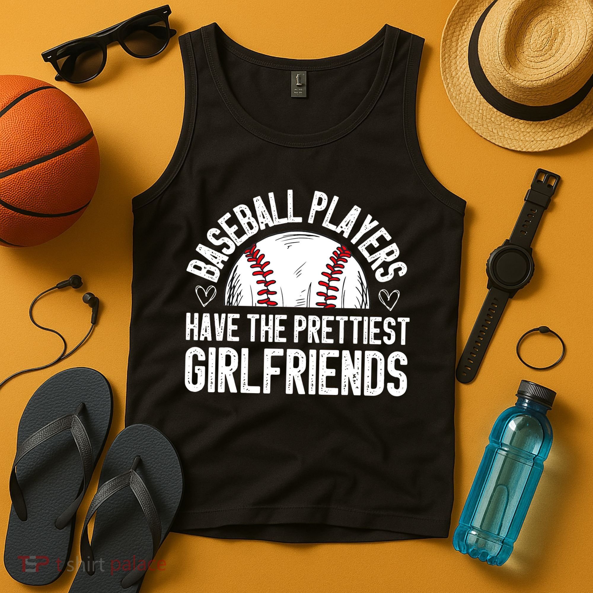 funny Baseball players have the prettiest girlfriends Tank Top