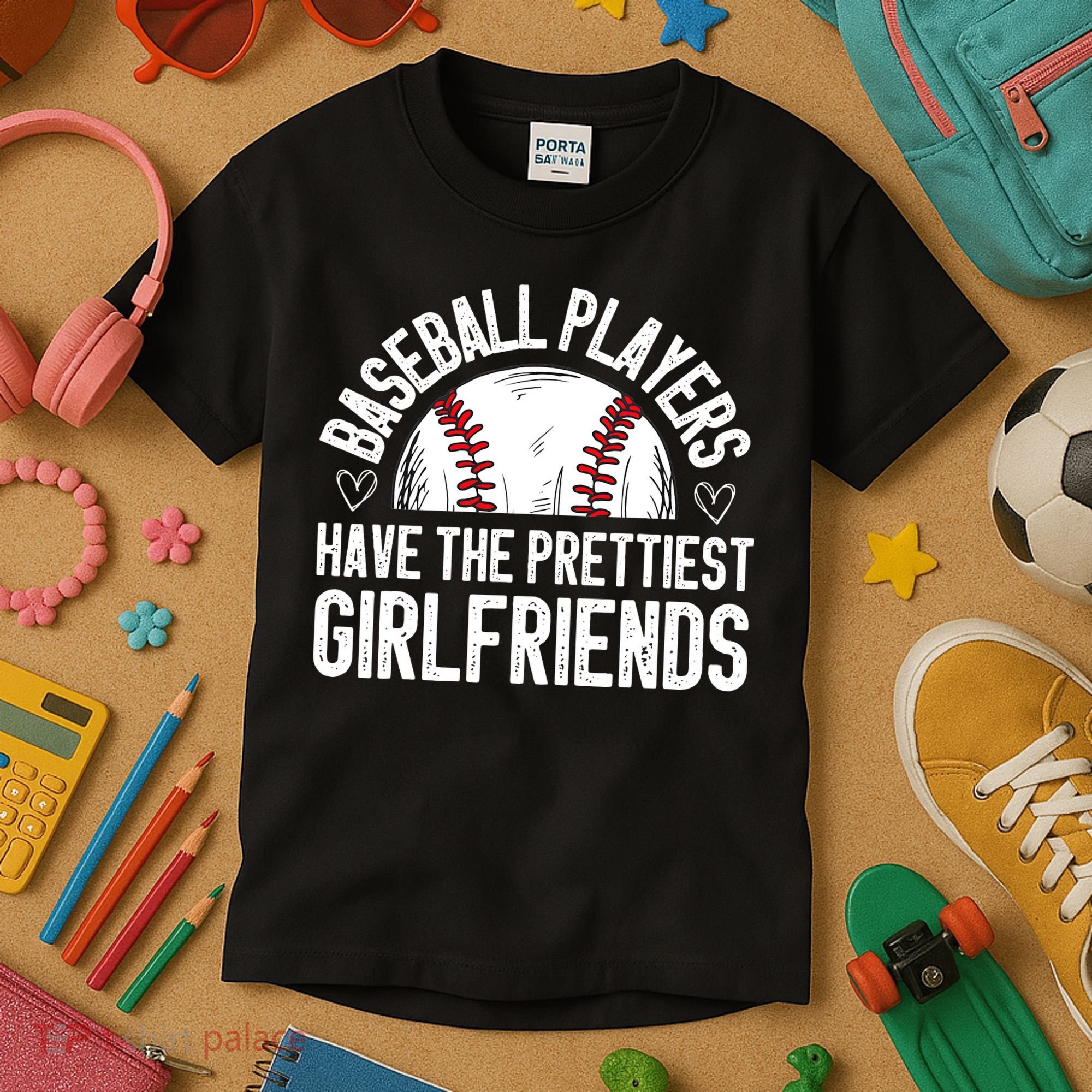 funny Baseball players have the prettiest girlfriends Kids T-Shirt